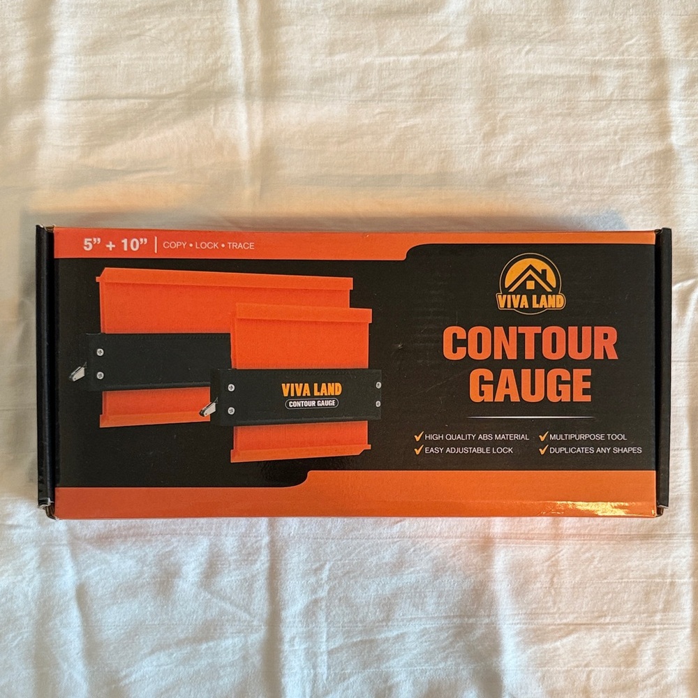 10 and 5 inch Contour Gauge in Orange and Black